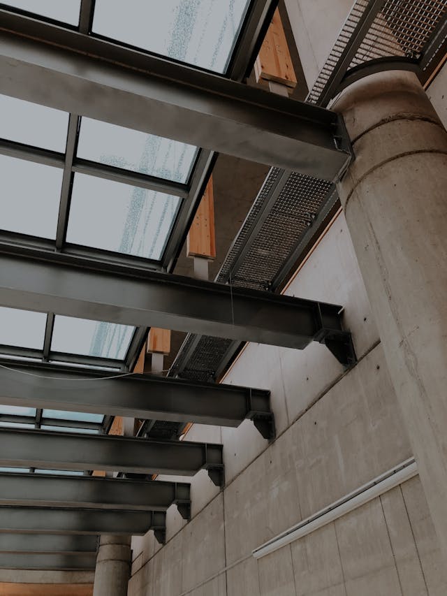 RSJ steel beam installation